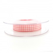 Vichy Ribbon - Width 15 mm - Color Pink